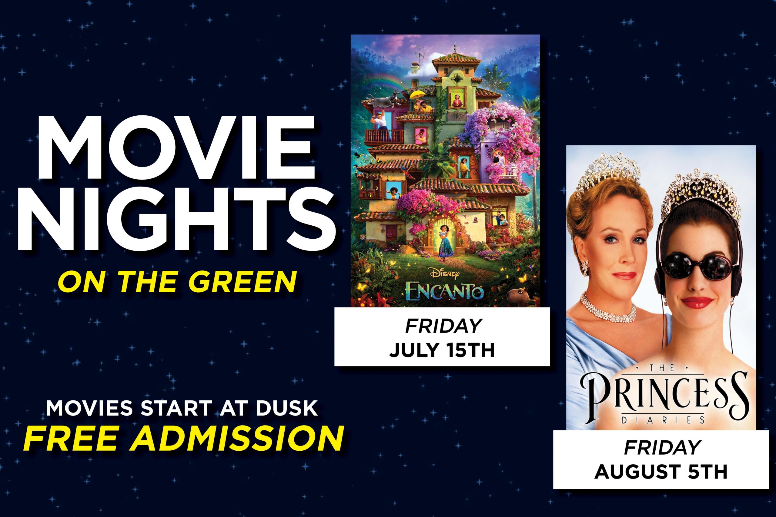 movie nights on the green cover photo