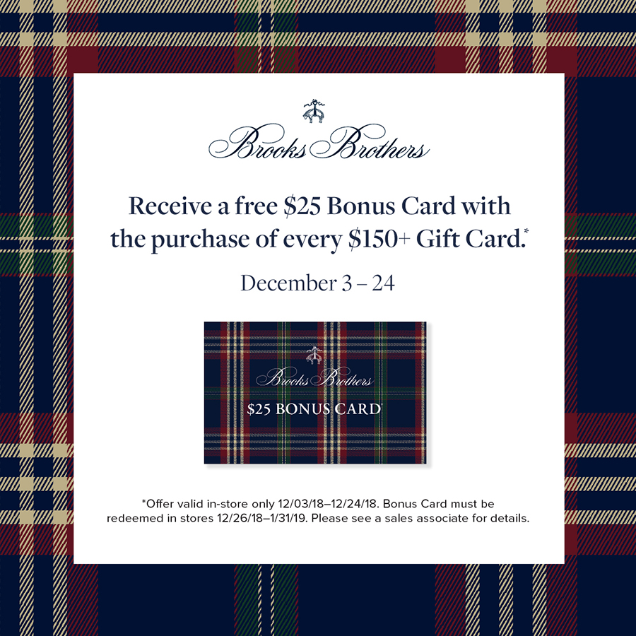 brooks brothers gift card